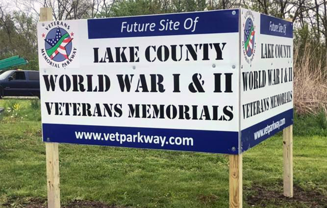 Signage for Veteran's Memorial Park